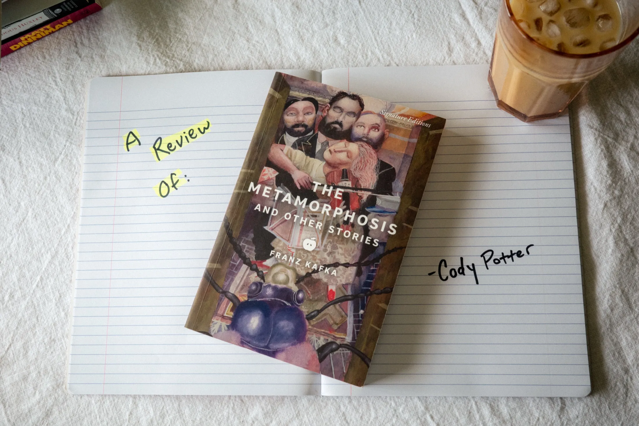 Photo of my copy of The Metamorphosis